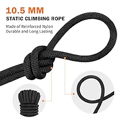 AOLEBA 10.5 mm Static Climbing Rope