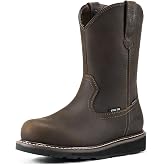 NINGO Steel Toe Work Boots for Men, Waterproof Slip On Wellington Boots | Slip Resistant Mens Work Boots, Comfortable Safety Construction Boots with EH Protection, for Welding, Industrial &amp; Warehouse