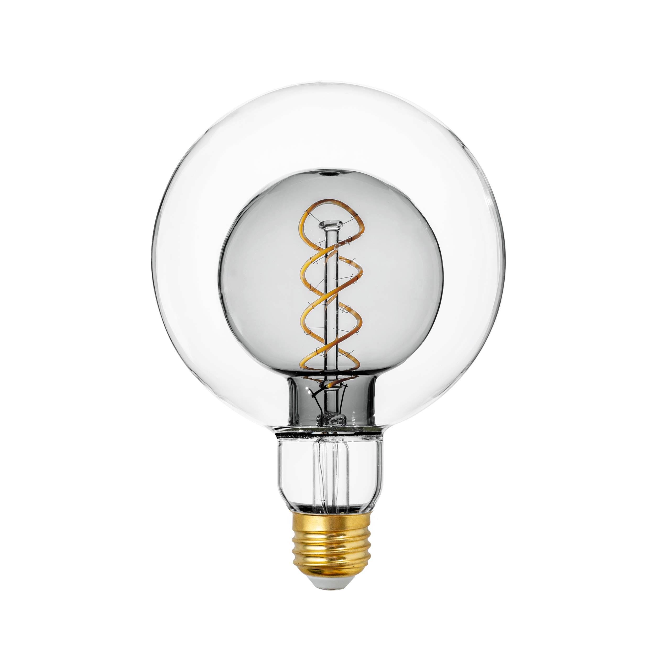 Photo 1 of FLSNT G125(G40) Vintage Large Dimmable LED Bulb, 2700K Soft White, 7W(40W Equivalent), 300LM, E26 Medium Base, CRI90, Oversized Edison Bulb for Bedroom, Kitchen