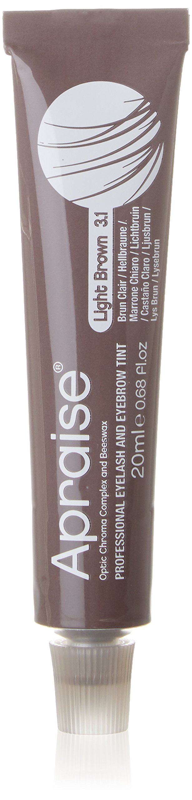 Apraise Eyelash and Eyebrow Tint Light Brown, Number 3.1