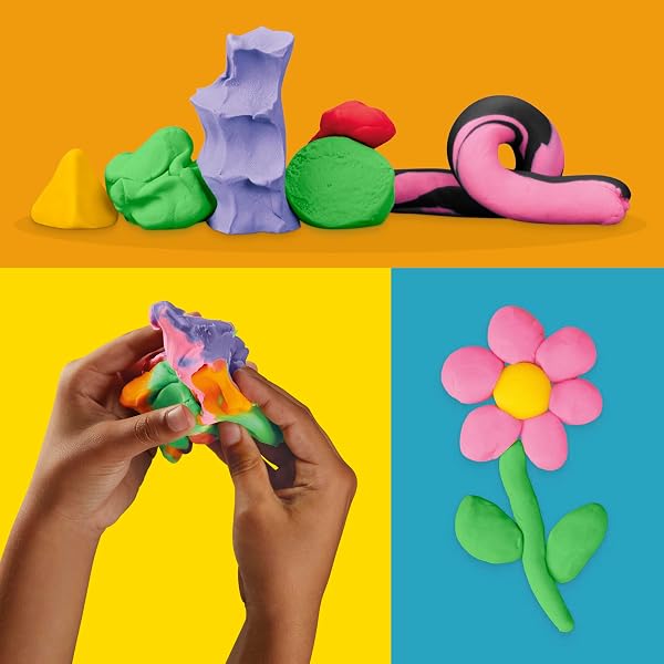 PLAY-DOH BULK PACK OF 48 CANS, 6 SETS OF 8 MODELING COMPOUND COLORS, 3OZ, BACK TO SCHOOL GIFTS & PRIZES FOR STUDENTS & CLASSROOM, PRESCHOOL TOYS FOR KIDS, AGES 2+ (AMAZON EXCLUSIVE)