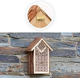 CKB LTD Small Natural Wood Bark Insect Bug Hotel for Bees & Ladybirds view 7