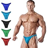 Exxact Sports Mens V Cut Competition Bodybuilding Posing Trunks - NPC IFBB Mens Trunk Underwear Posing Suits, Trunk for Adult