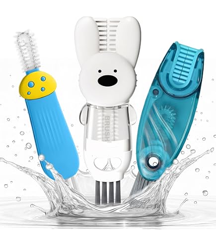 Kit De 8 Cepillos Limpiadores Para Botellas Y Tazas - Incluye Cepillos Pequeños, Limpiapajitas Y Accesorios Para Lavar Termos, Tapones Y Recipientes Estrechos - Color Azul