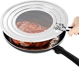 TaoTazon Splatter Screen for Frying Pan, Stainless Steel, 7.8-11 in