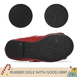K KomForme Girl's Ballet Flats Non-Slip Soft Mary