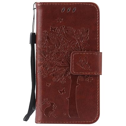 Nancen Compatible with Handyhülle Galaxy S4 Mini I9190 i9195 Flip Schutzhülle Zubehör Lederhülle mit Silikon Back Cover PU Le