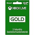 Microsoft Xbox Live 3 Month Gold Card (Physical Card)