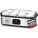 Mueller Yogurt Maker, Greek Yogurt Machine with 8 Glass Jars/Lids, One Touch Display: Perfect for Organic, Sweetened, Flavore