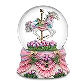 The San Francisco Music Box Company Hummingbird Carousel Waterglobe