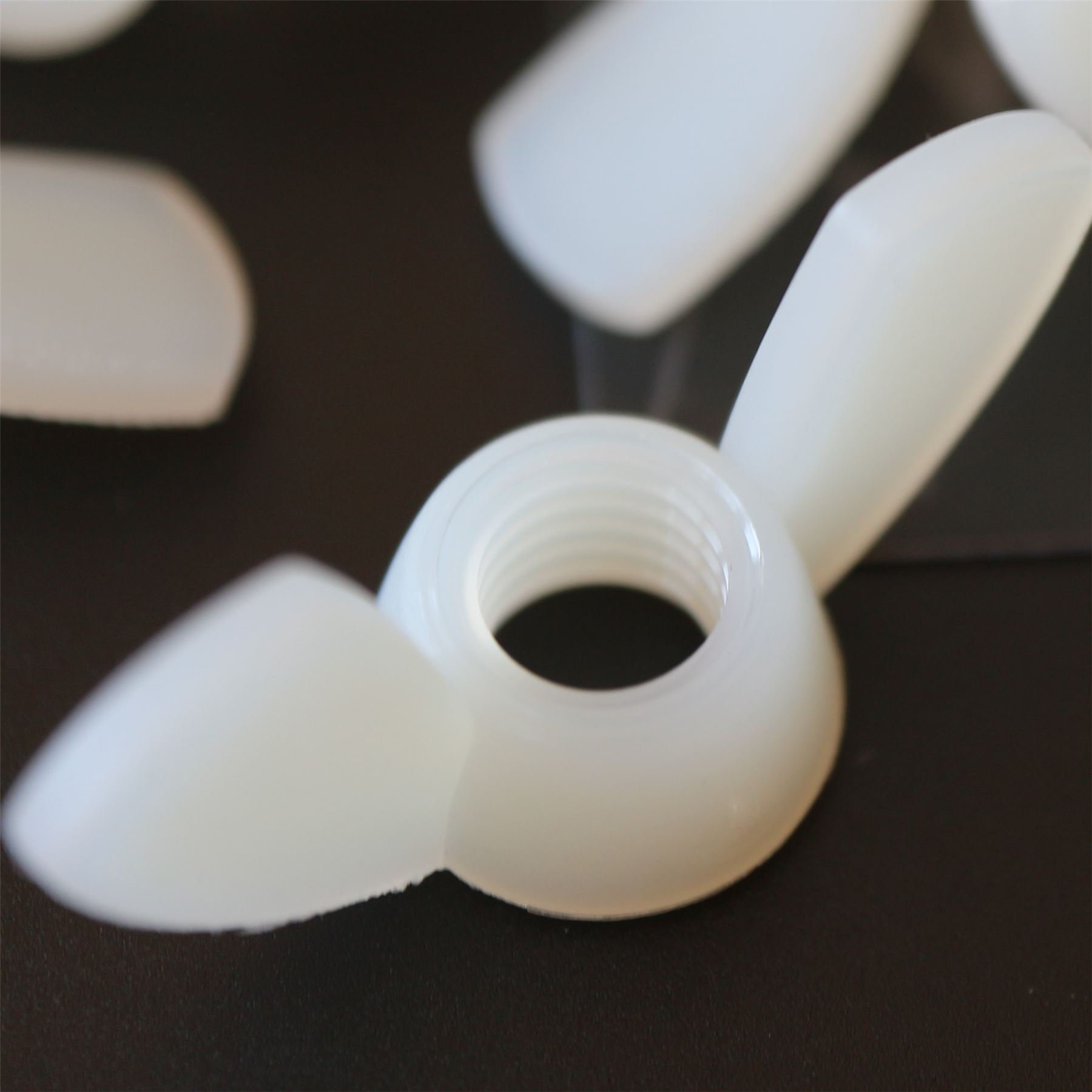 Pack of 20 Nylon Colour Plastic Acrylic M8 Butterfly, Wing Nuts-Acrylic Plastic Screws