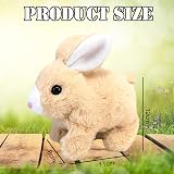 LYINUR Interactive Rabbit Toy - Walking, Talking, Jumping Plush Easter Bunny Pal view 3