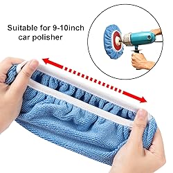 Mudder 20 Pieces 9 to 10 Inches Buffer Pads Car