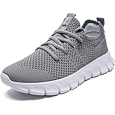 Men Running Tennis Shoes Gym Fashion Sneakers Walking Workout Shoes Athletic Slip on Breathable Mesh Comfortable Lightweight Casual Sport Shoe