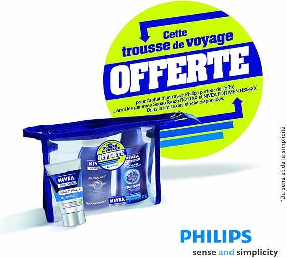 Philips HS8420-Box-Bolsa de viaje de afeitar Nivea for men: Amazon ...