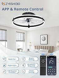 ZMISHIBO Ceiling Fans with Lights and