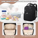 RAINSMORE Baby Changing Bag Backpack with Portable Changing Mat Nappy Bag view 2