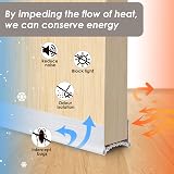 YOUSHARES Door Draft Excluder Silicone 39in White - Bottom Seal view 4