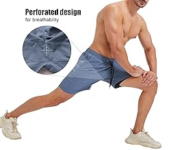 Surenow Men's Athletic Running Shorts Lightweight