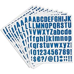 Vinyl Letter Stickers - 10 Sheets, 1 inch