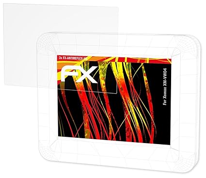 atFoliX Schutzfolie kompatibel mit Xomax XM-VW04 Displayschutzfolie, HD-Entspiegelung FX Folie (3X)