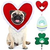 Huhumy Valentine's Day St Patrick's Day Easter Dog Hat Set for Dogs Holiday Party Felt Headgear Accessories Costume Pets Party Collection Outfit Decorations(Small)