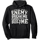Men Inspirational Christian Religious Faith Based God Themed Pullover Hoodie
