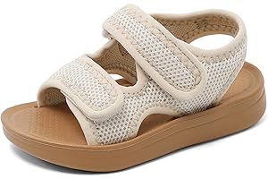 MK MATT KEELY Unisex Kids Summer Slide Sandals Baby Comfort Anti-Slip Open Toe Adjustable Walking Beach Shower Shoes for Boys