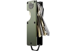 MINBERAND Key Organizer Compact Key Holder Metal Key Chain Minimalist key case key holder for keychain Secures 1-5 Keys