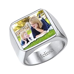 FindChic Customized Signet Photo Rings