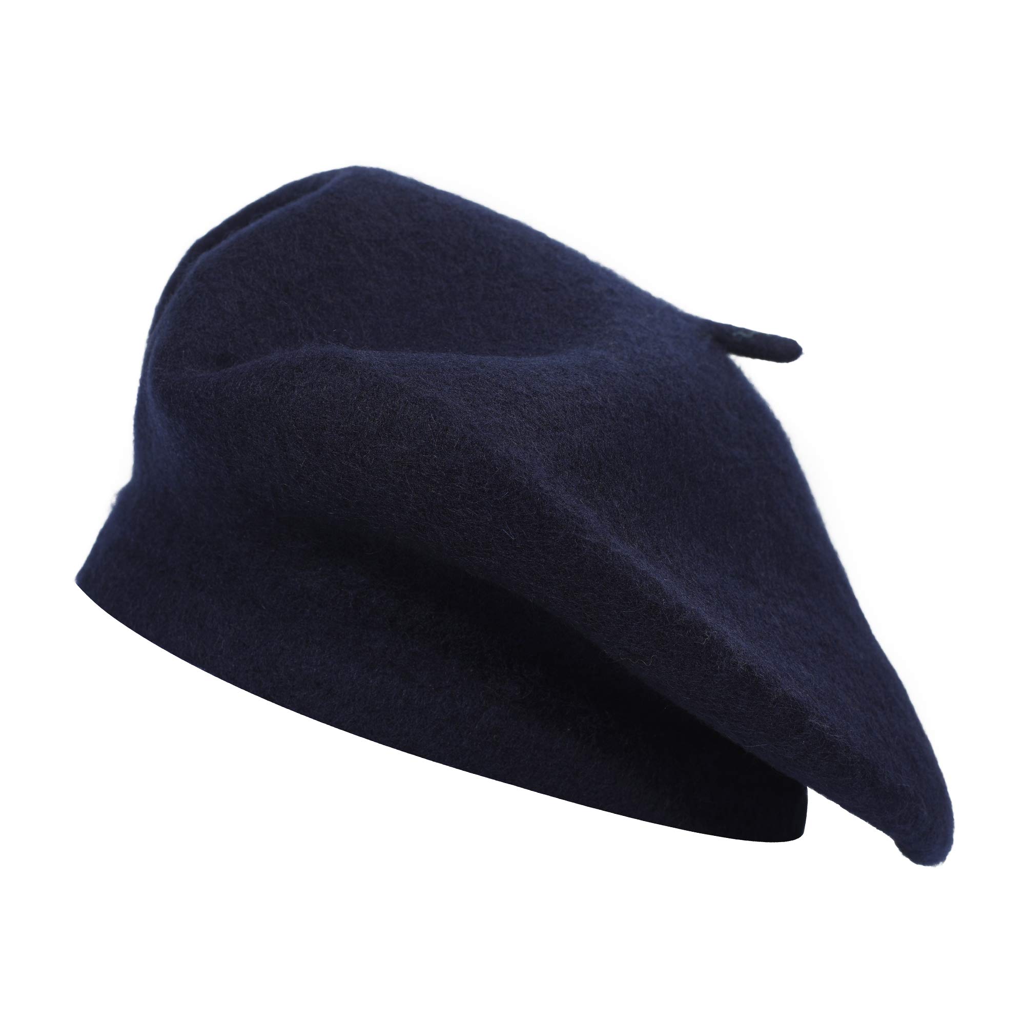 Wool Beret Hat Classic Solid Color French Beret for Women 