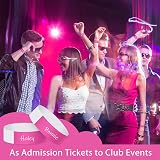 ASTARON Pink Event Wristbands 200 Pcs Paper Waterproof Bracelets for Concerts view 6