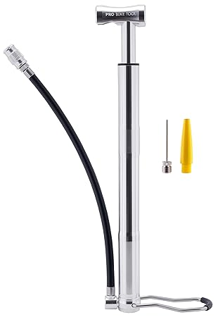 Pro Bike Tool Mini Hochdruck Standpumpe Unterwegs & Zuhause, Presta- und Schrader-Ventil kompatibel. Top Fahrradpumpe mit aus