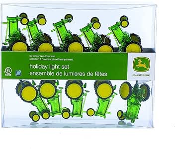John Deere Tractor Christmas Light Set with 10 Lights: Amazon.ca: Patio