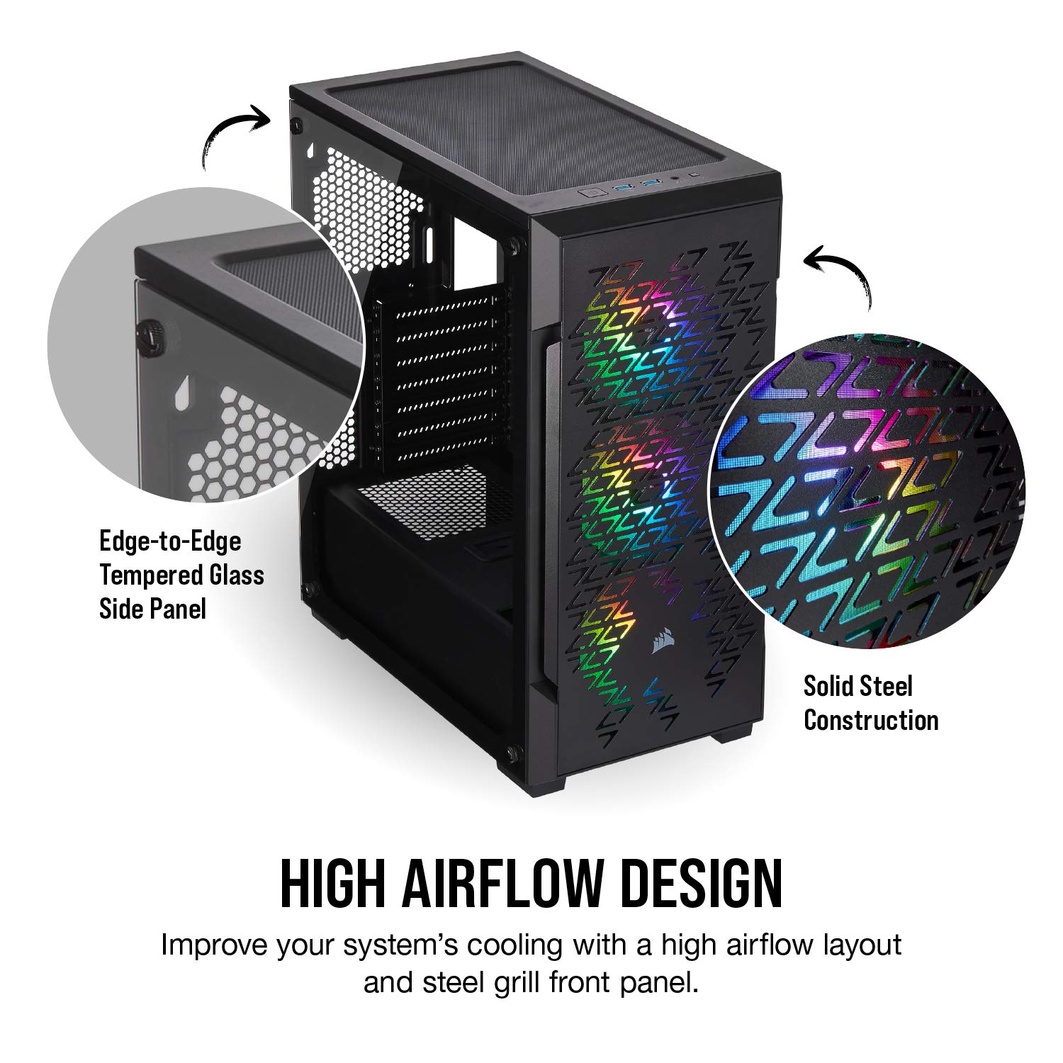 Mua Corsair iCUE 220T RGB Airflow Tempered Glass Mid-Tower Smart ATX ...