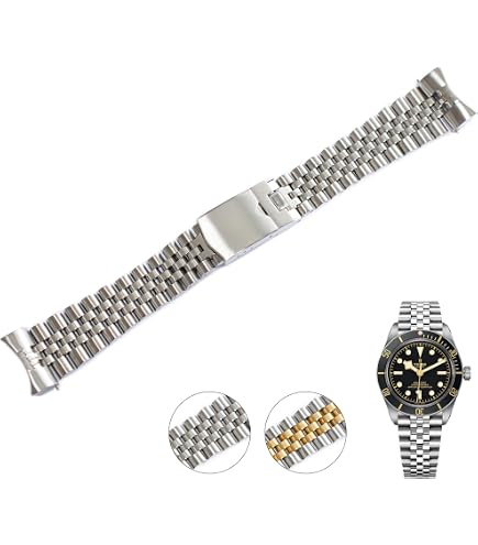 Amazon.com: 20mm Rivet Bracelet Band For Tudor Black Bay 58