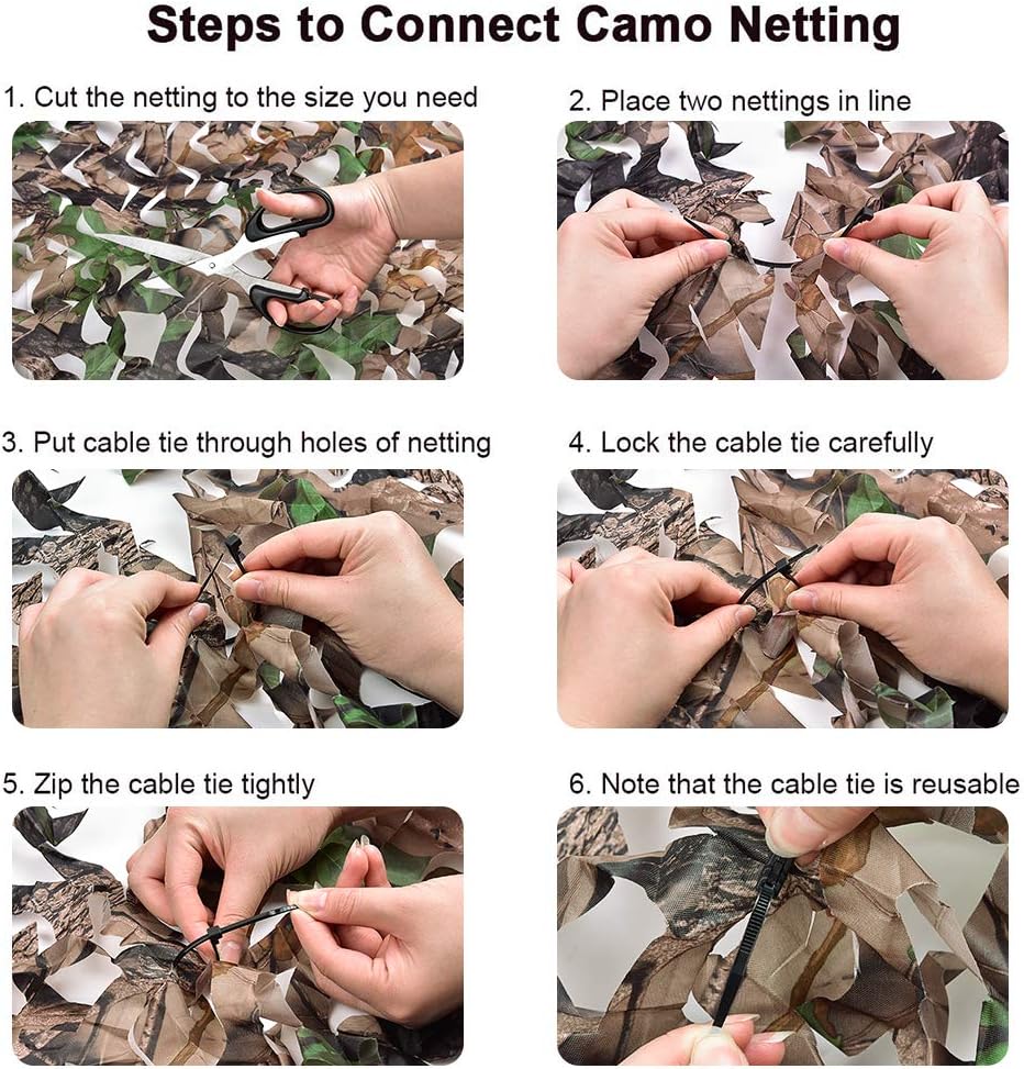 FLYEGO Military Camo Netting, Camouflage Tarp Mesh Net, Lightweight Waterproof for Sunshade, Canopy, Party Decoration, Hunting Blind and Car Vehicle Cover : Sports & Outdoors