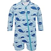 JAN & JUL Long Sleeve 1-pc UV Jumpsuit Rash Guard (Baby, Toddler)