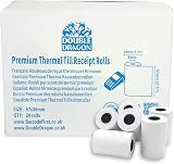 Double Dragon 57 x 30mm Thermal Receipt Paper Till Rolls 20 Rolls BPA-Free view 1