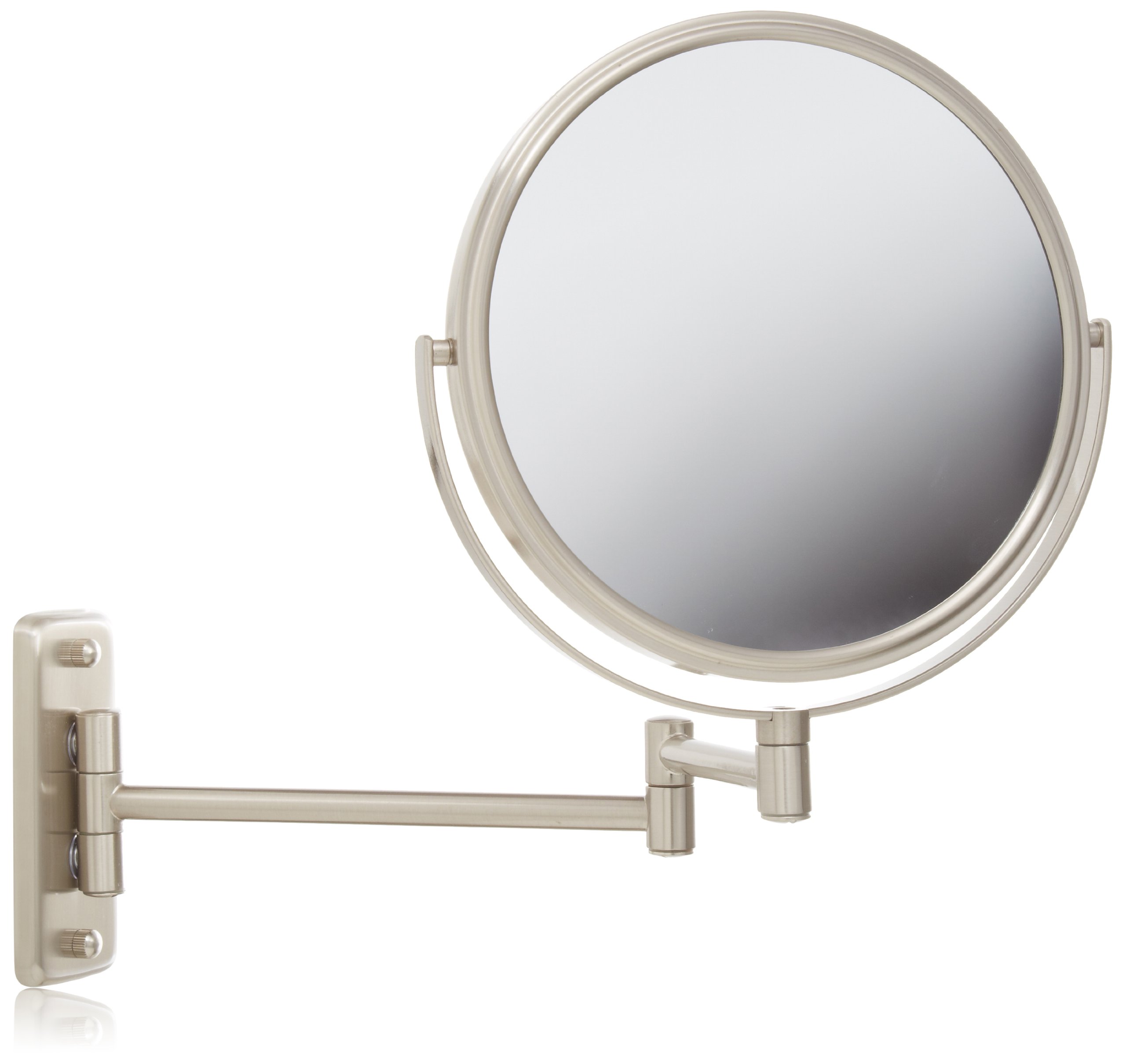 Jerdon JP7808N 8Inch TwoSided Swivel Wall Mount Mirror with 8x
