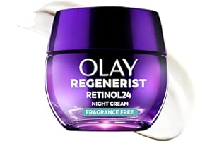 Olay Retinol Night Cream for Women, Anti-Aging Face Moisturizer, Fragrance-Free, Gift for Women, Non Greasy - Anti-Wrinkle, Hydrating Skin Care - Triple Collagen Cream, Peptide, Niacinamide, 1.7oz
