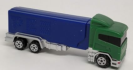 blue toy truck and trailer