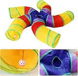 Bemodst Rainbow Cat Tunnel 5-Way Play Tent Interactive Maze Collapsible view 6