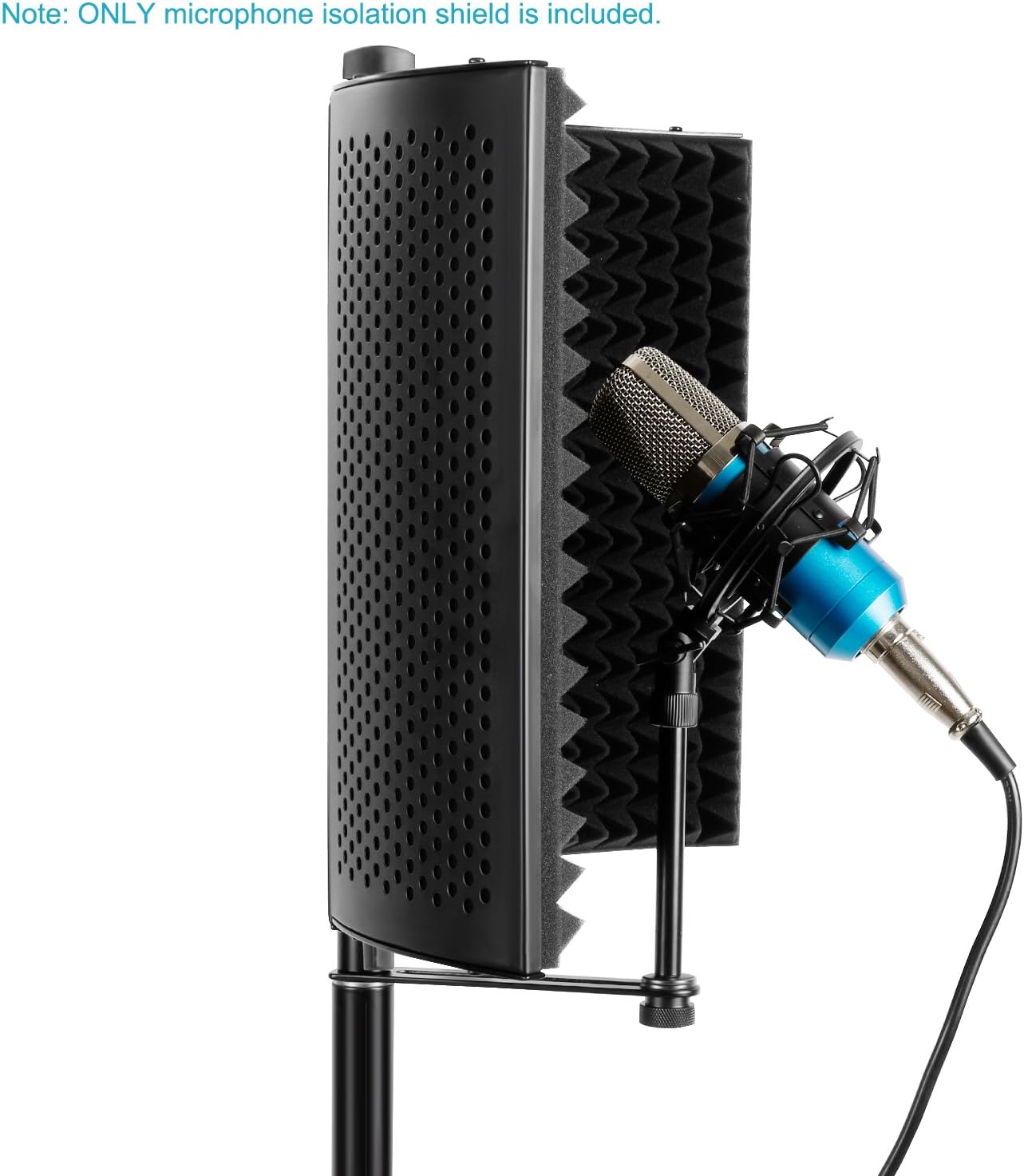 Neewer Professional Studio Recording Microphone Isolation Shield. High Density Absorbent Foam is Used to Filter Vocal. Compatible with Blue Yeti and Any Condenser Microphone Recording Equipment: Musical Instruments