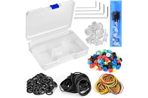 BAMTTOO Tattoo Rubber Bands Tattoo Rubber Grommets Set Needle Tip Cleaning Brush Tattoo Wrenches Tattoo Ink Cups Tattoo Coil 