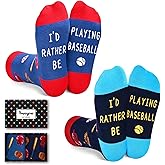 HAPPYPOP Sports Gifts for Boys - Kids Baseball Hockey Soccer Basketball Softball Socks