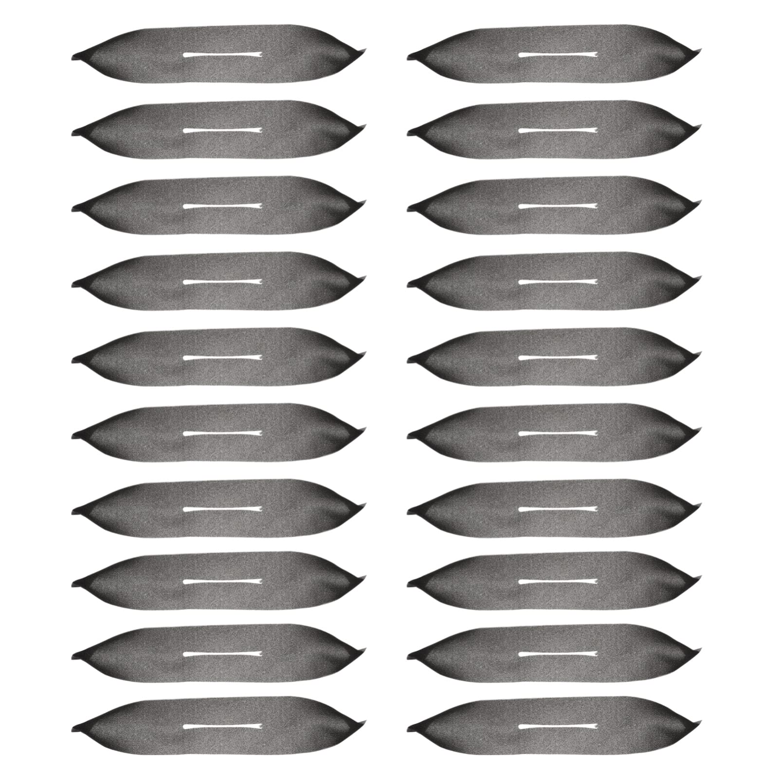 Healifty 20pcs Hanging Clothes Gripper Sponge Clothing Hanger Grips Strips Anti Skid Suit Coat Hanger for Home Shop, Black, 35X7.6CM (Q13AJ0W3566V245PL0)