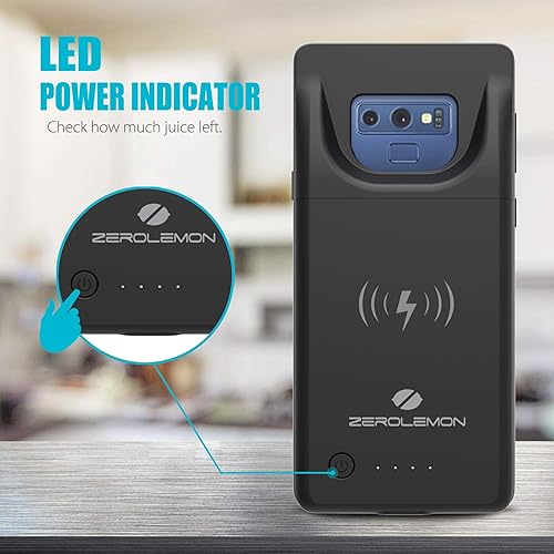 Galaxy Note Extended Battery Case with Qi Wireless Charging, ZeroLemon  Slim Power 5000mAh Rechargeable Batte