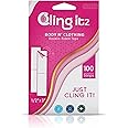 CLING IT2 Double Sided Tape for Clothes and Fashion, 100 Strips, Hypoallergenic Fabric Tape for Body and Clothing, Transparent for All Skin Tones, Medical Grade