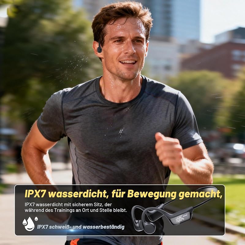 Knochenschall Kopfhörer, Bluetooth 6.0 Open Ear Kopfhörer